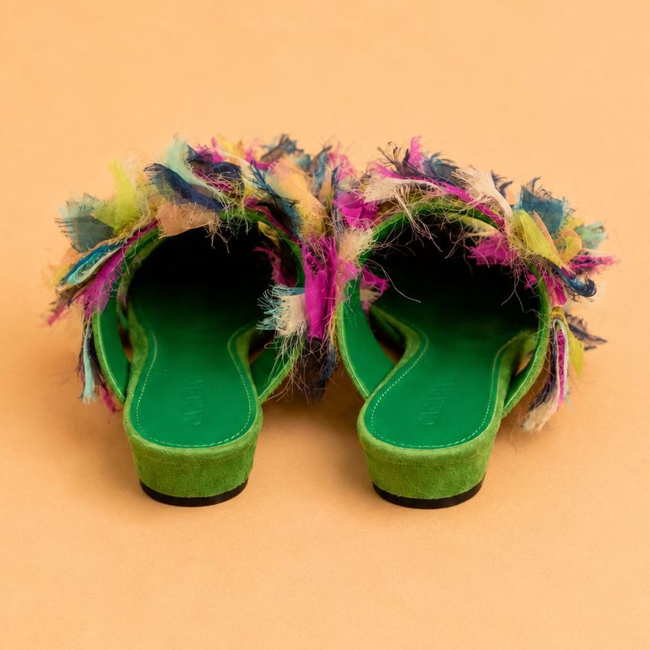 Cazabat Sandales Baba - cuir - vert