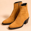 Cazabat Bottines Zoe - daim et cuir - marron - Talon : 5 cm