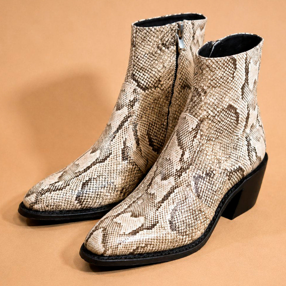 Cazabat Bottines Zoe - cuir - multicolore - Talon : 5 cm