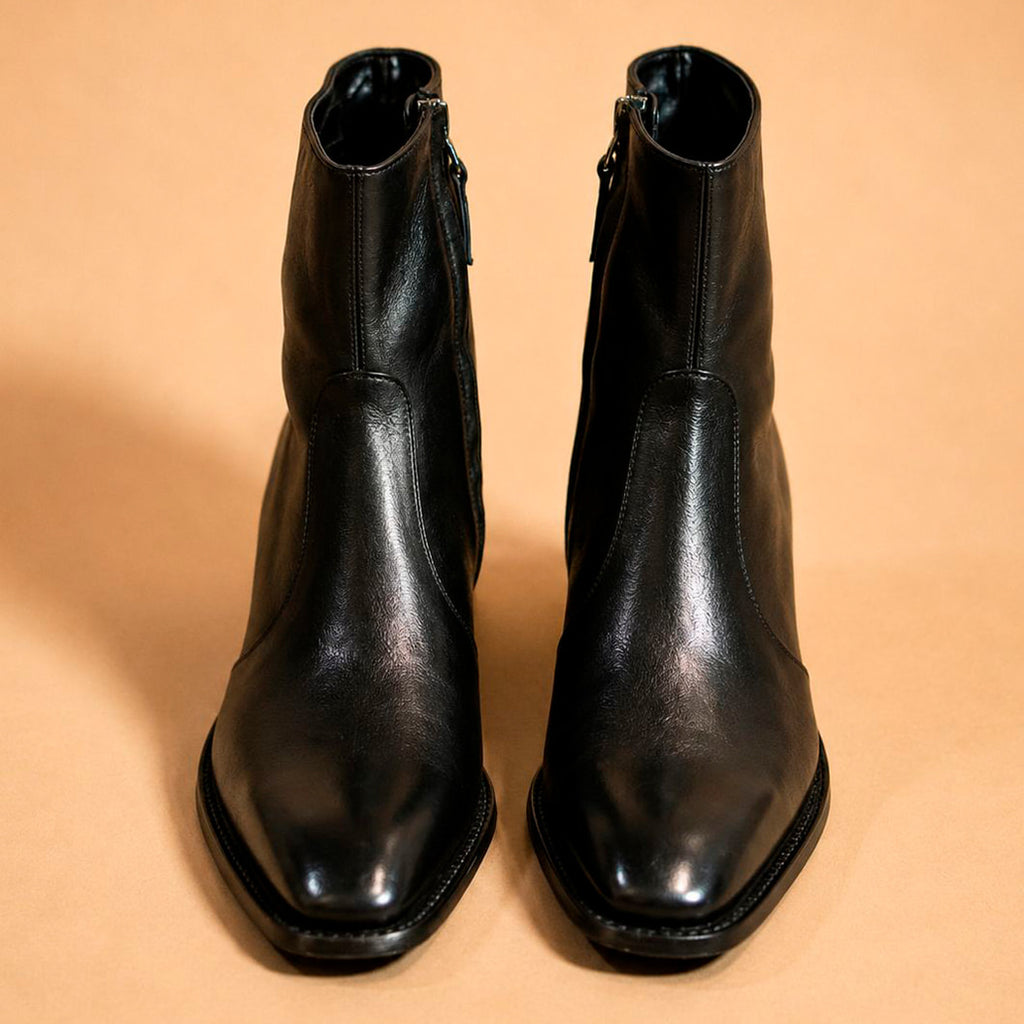 Cazabat Bottines Zoe - cuir - noir - Talon : 5 cm