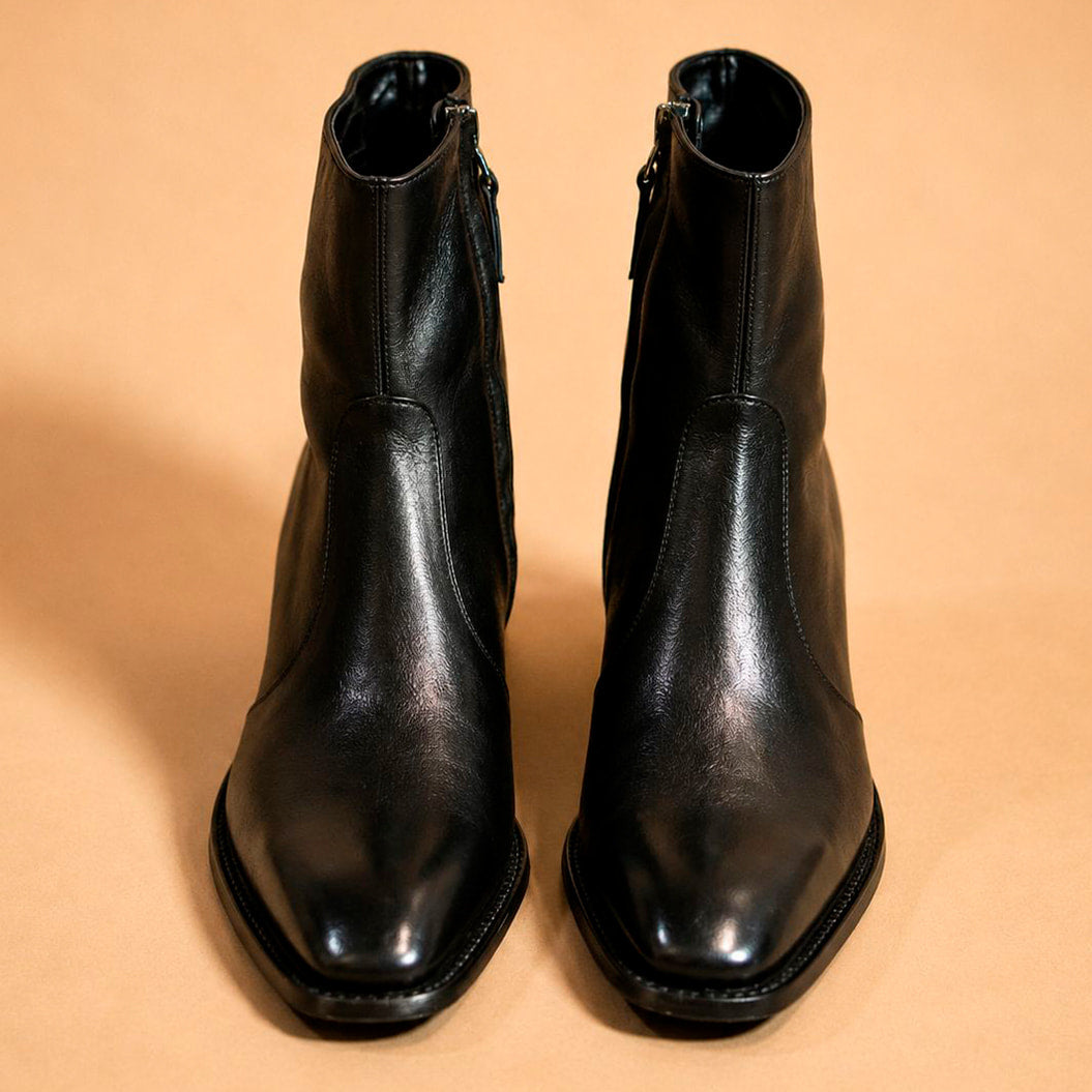 Cazabat Bottines Zoe - cuir - noir - Talon : 5 cm