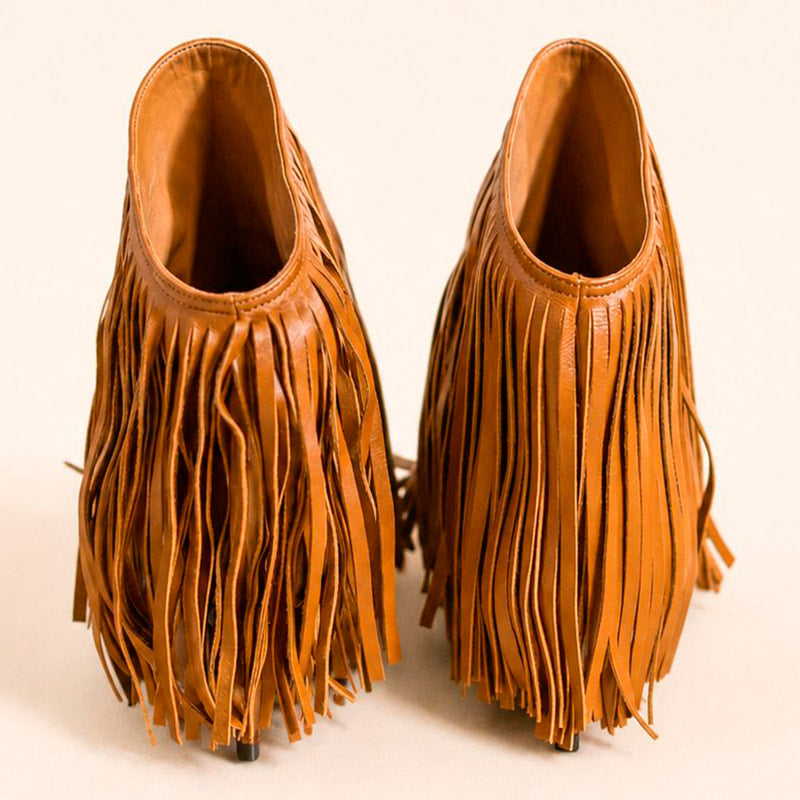 Cazabat Bottines Padma - cuir - marron - Talon : 6.5 cm