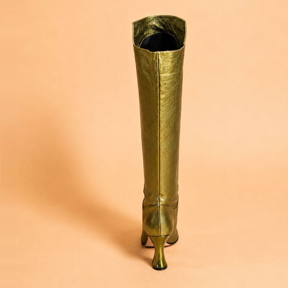 Cazabat Bottes Valda - cuir - vert - Talon : 9 cm