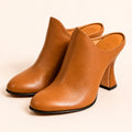 Cazabat Bottines Vida - cuir - camel - Talon : 8 cm