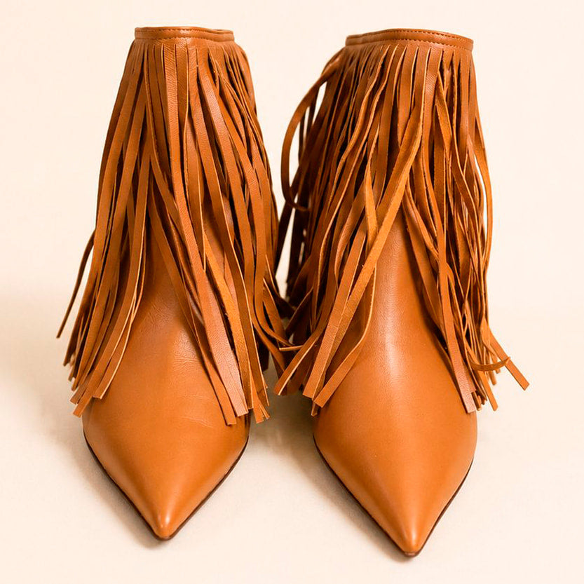 Cazabat Bottines Padma - cuir - marron - Talon : 6.5 cm