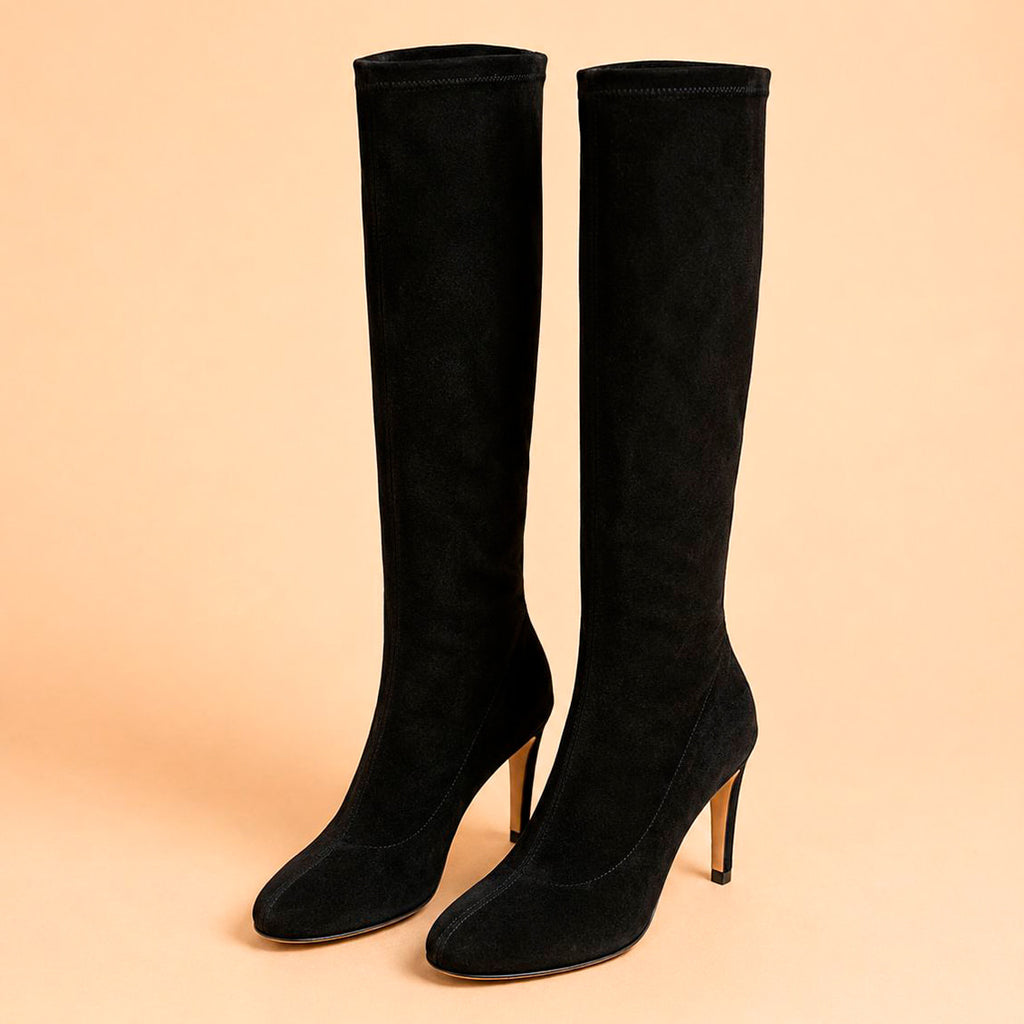 Cazabat Bottes Raven - cuir - noir - Talon : 7.5 cm