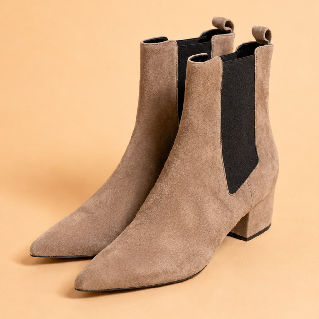 Cazabat Bottes Roxy - cuir - camel - Talon : 7.5 cm