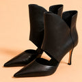 Cazabat Bottines Eva - cuir nappa - noir - Talon : 8.5 cm