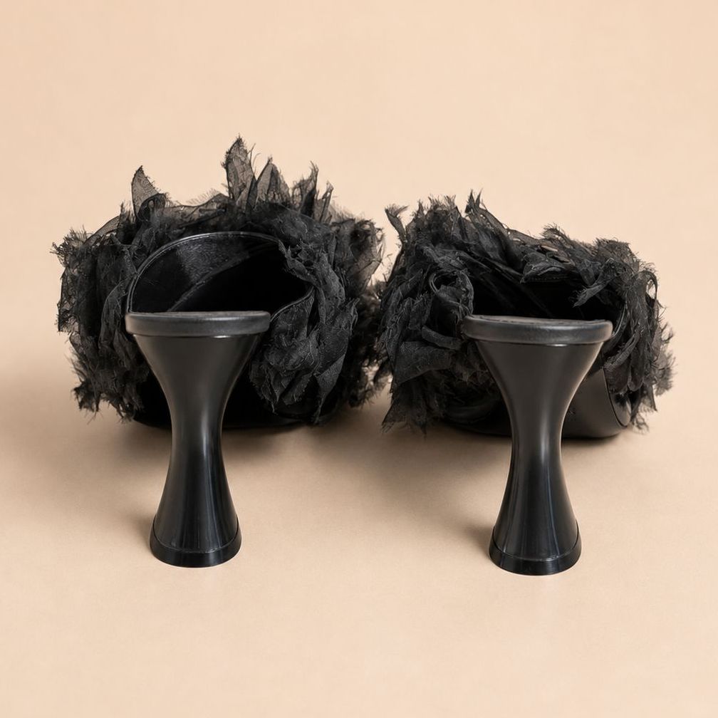 Cazabat Mules Sasha - cuir - noir - Talon : 5 cm