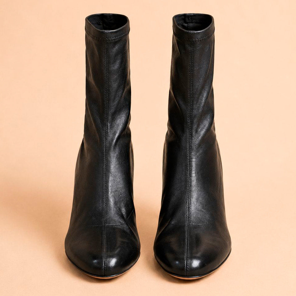 Cazabat Bottines Roma - cuir - noir - Talon : 7.5 cm