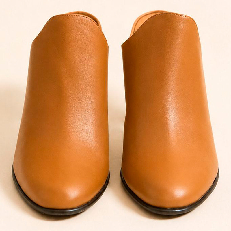 Cazabat Bottines Vida - cuir - camel - Talon : 8 cm