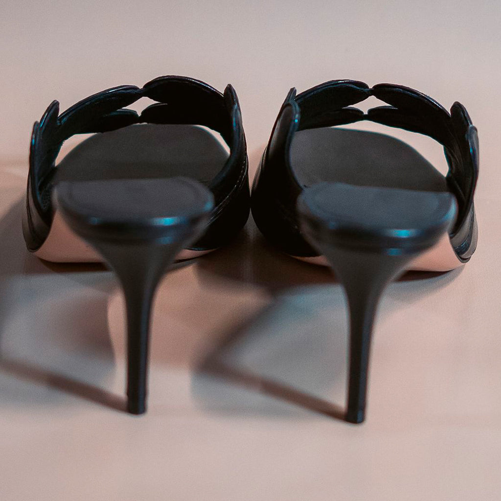 Cazabat Mules Sofia - cuir - noir - Talon : 5 cm
