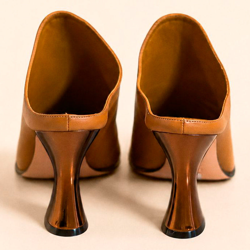 Cazabat Bottines Vida - cuir - camel - Talon : 8 cm