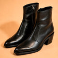 Cazabat Bottines Zoe - cuir - noir - Talon : 5 cm