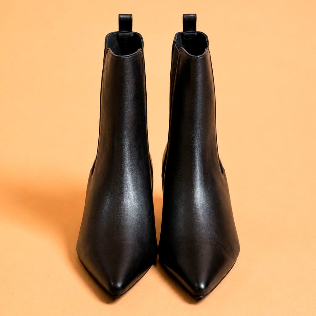 Cazabat Bottines Roxy - cuir - noir - Talon : 7.5 cm