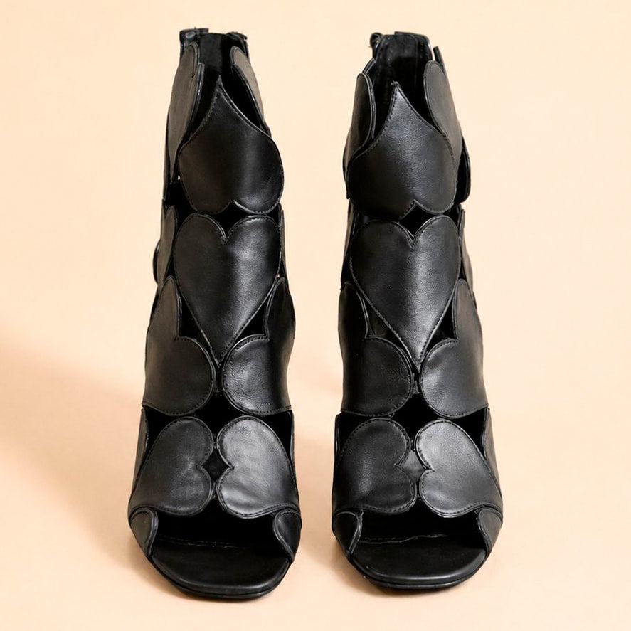 Cazabat Bottines Opium - cuir - noir - Talon : 8.5 cm