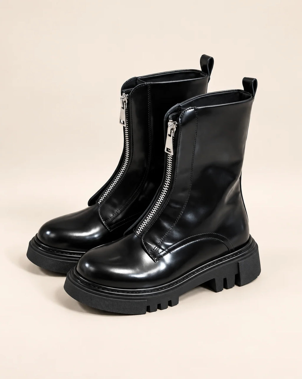 Cazabat Bottines Zipboot - cuir - noir