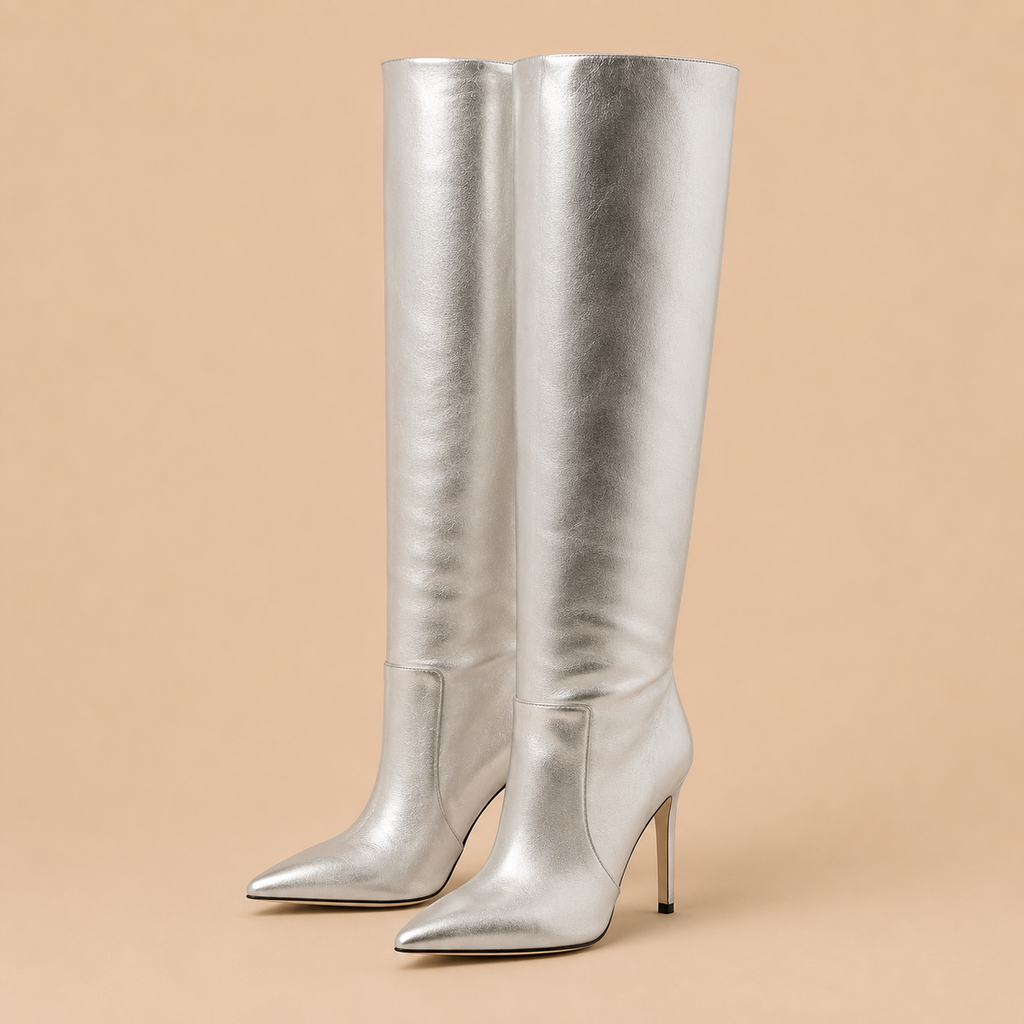 Paris Texas Stiletto Boot Argent