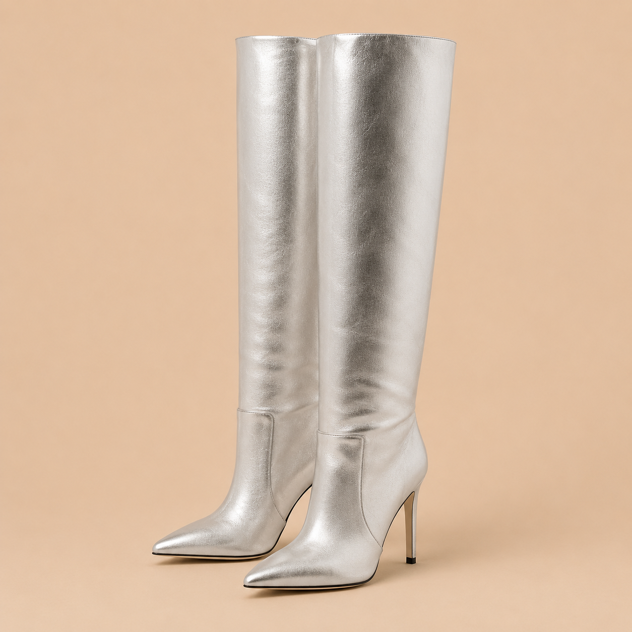 Paris Texas Stiletto Boot Argent