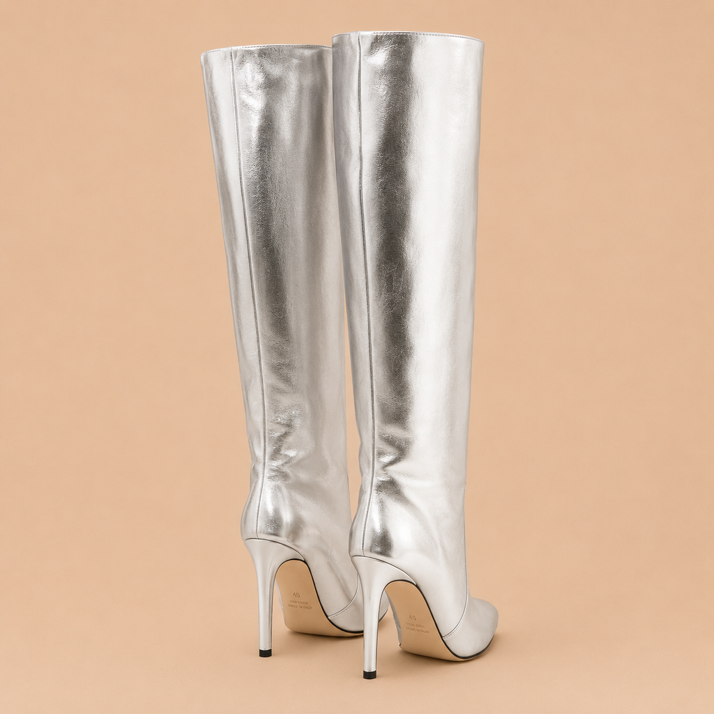Paris Texas Stiletto Boot Argent