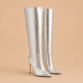 Paris Texas Stiletto Boot Argent