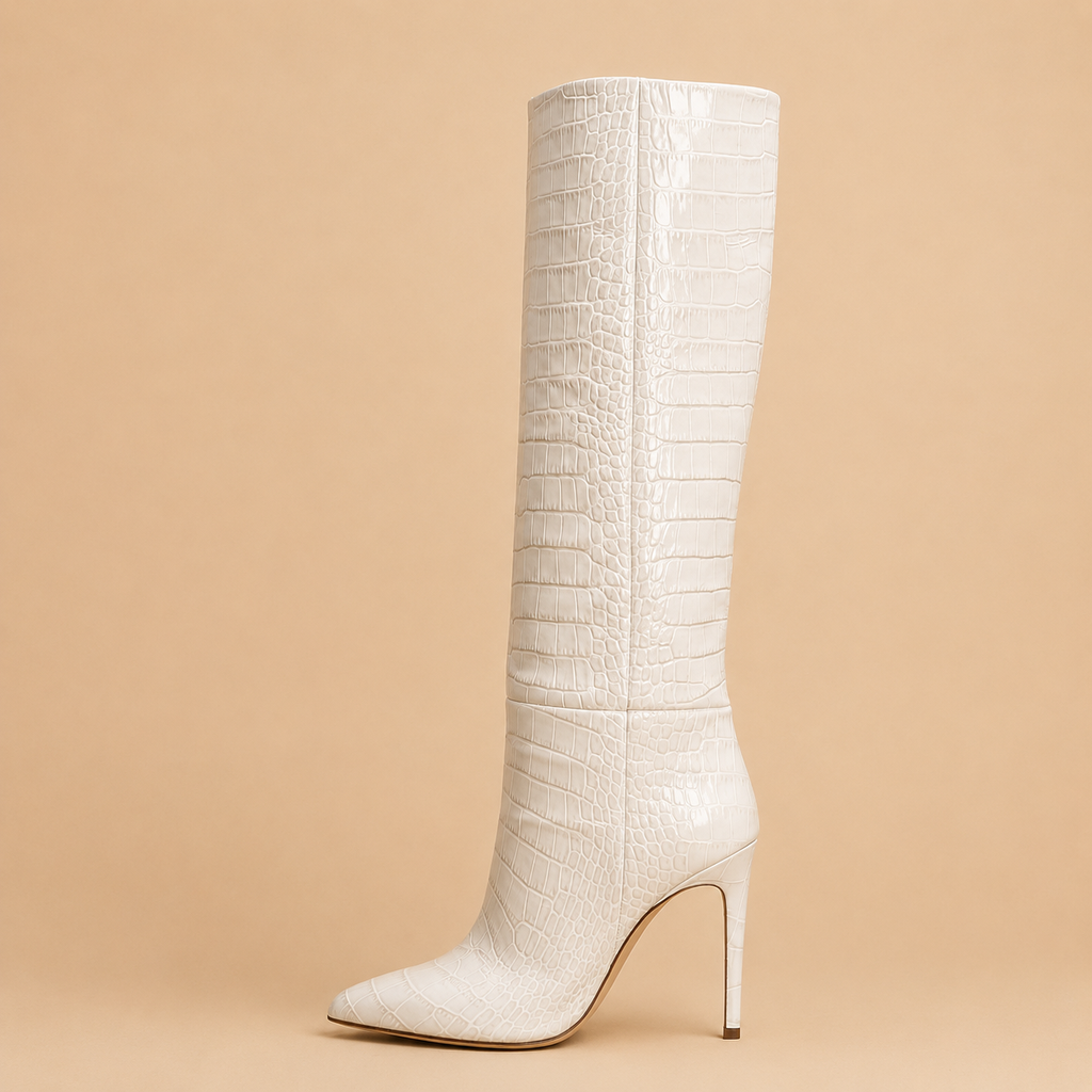 Paris Texas Stiletto Boot Ivoire