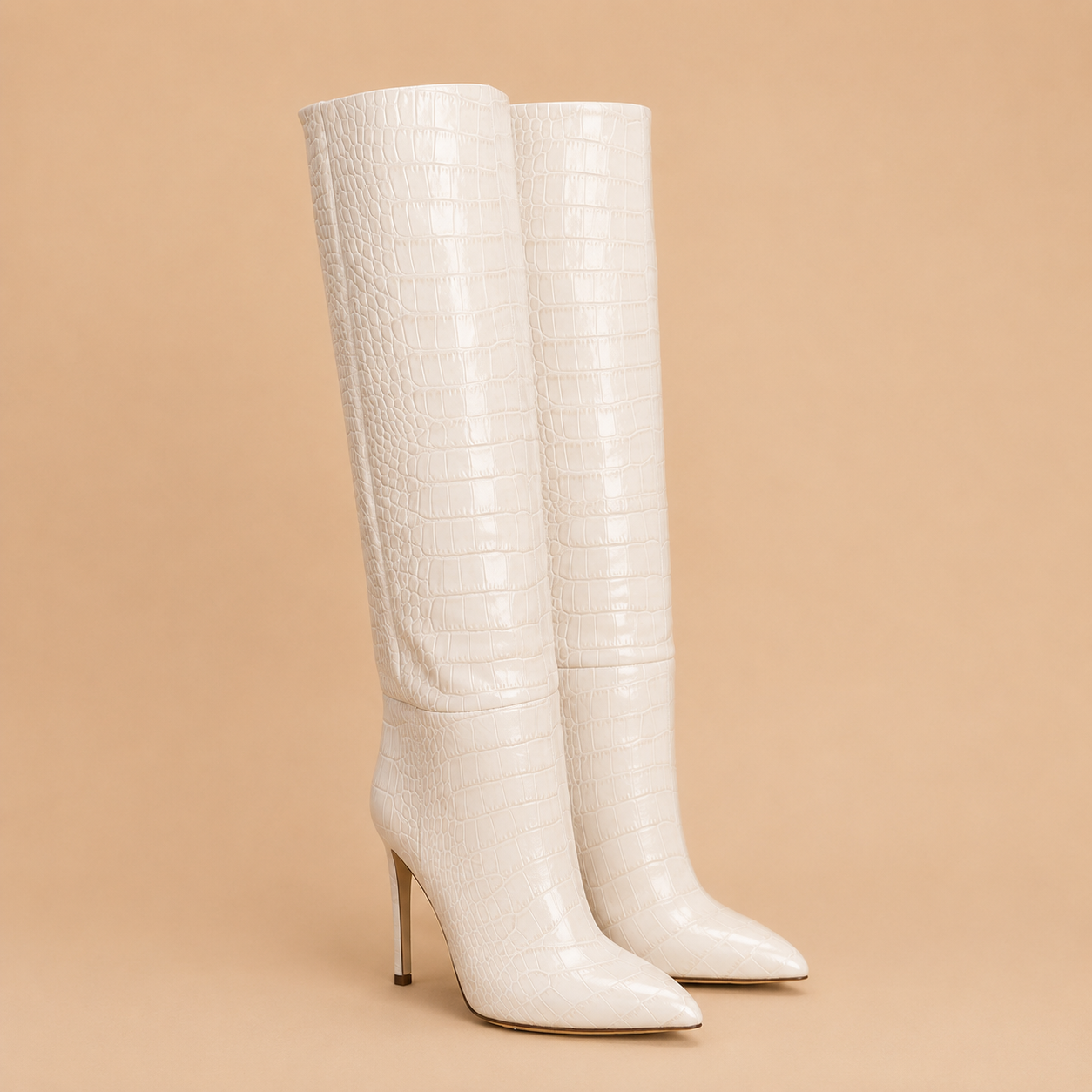 Paris Texas Stiletto Boot Ivoire