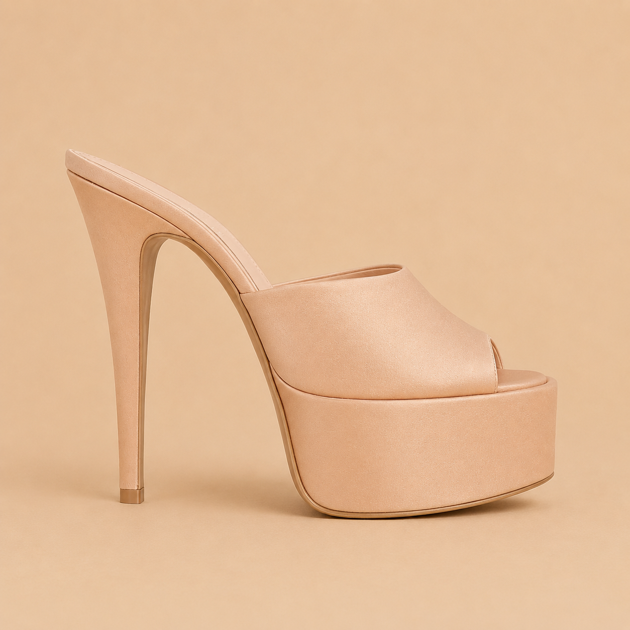 Paris Texas Marina mule Blush