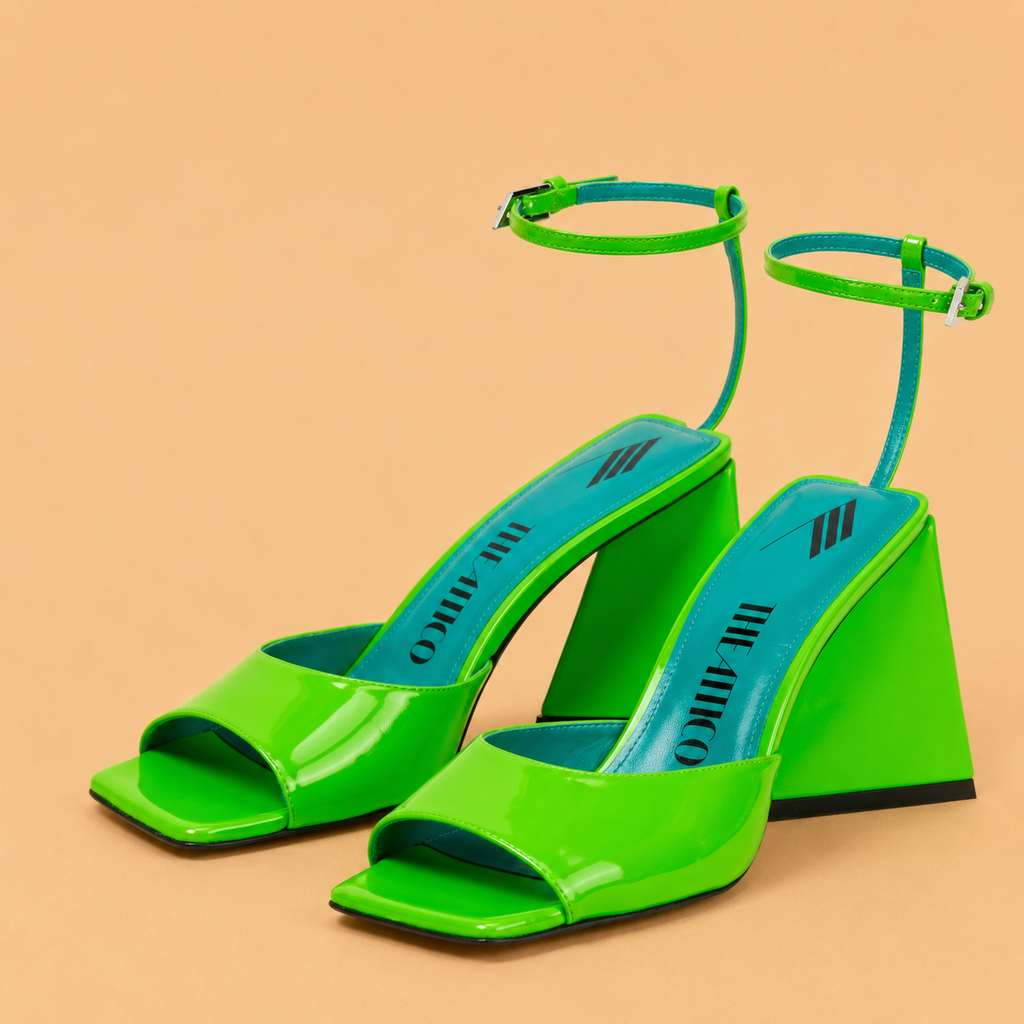 THE ATTICO Piper Sandal Vert