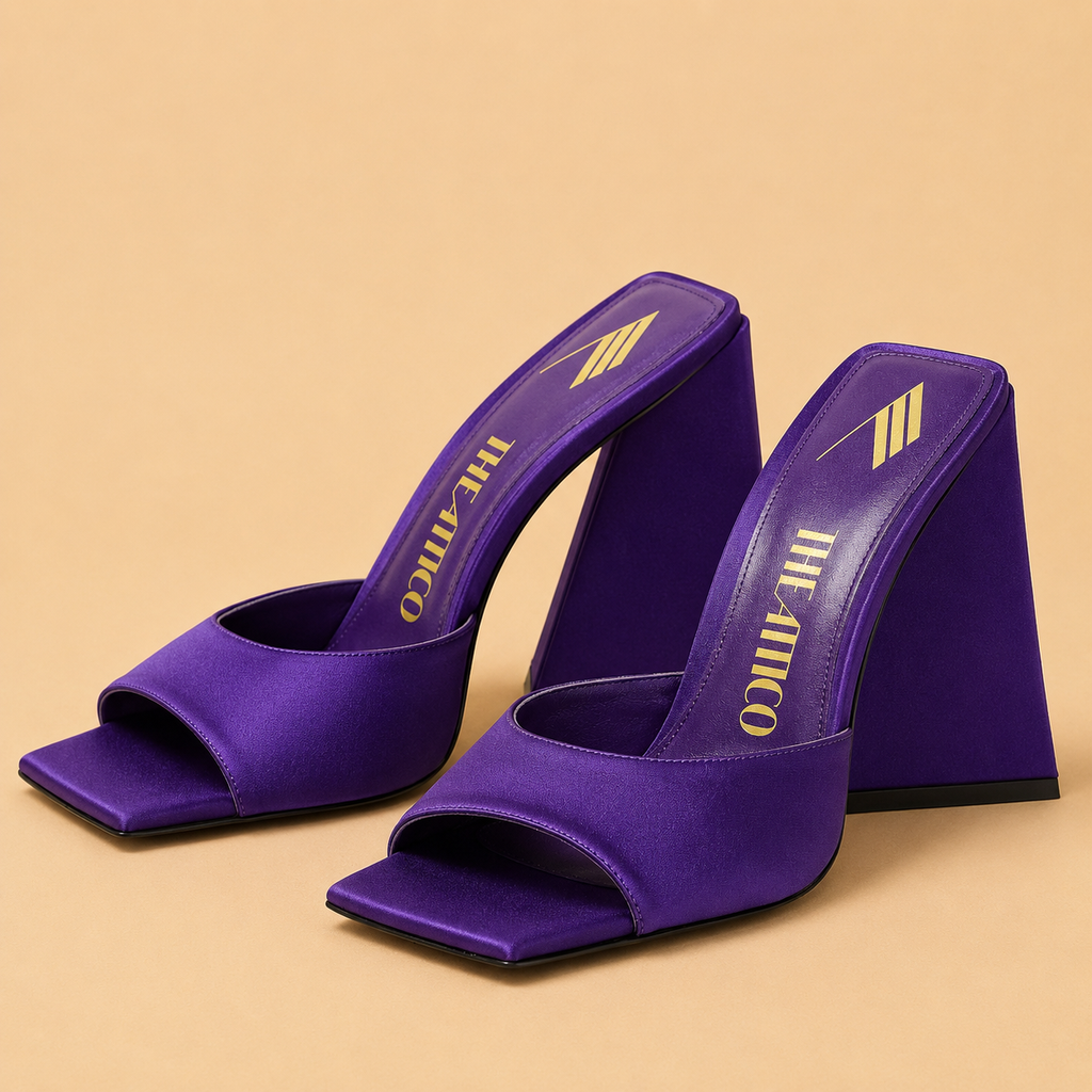 THE ATTICO Devon mule Violet
