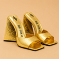 THE ATTICO Devon mule Or