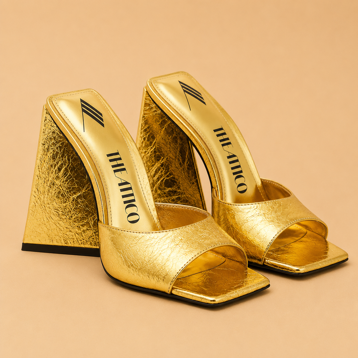 THE ATTICO Devon mule Or