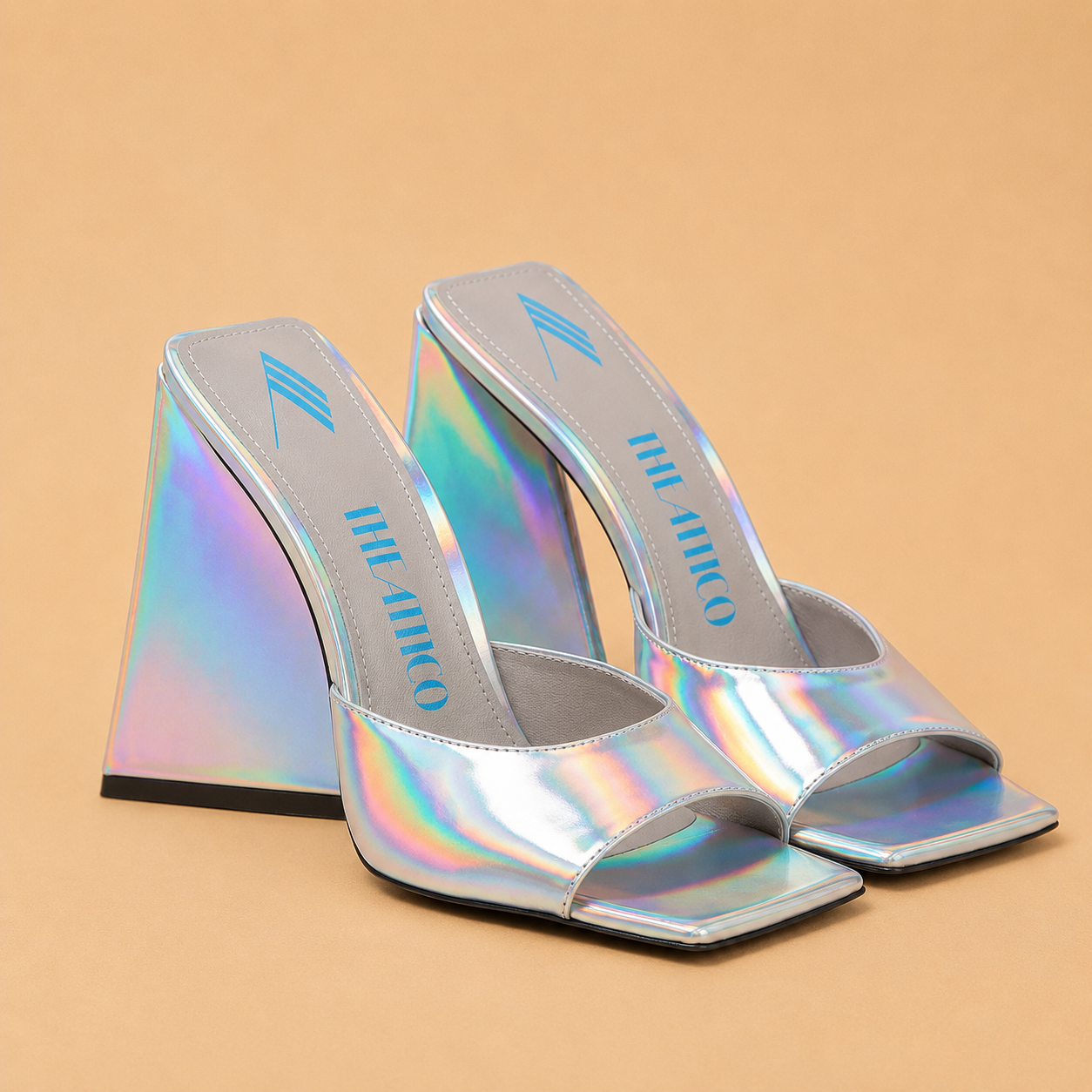 THE ATTICO Devon mule Argent