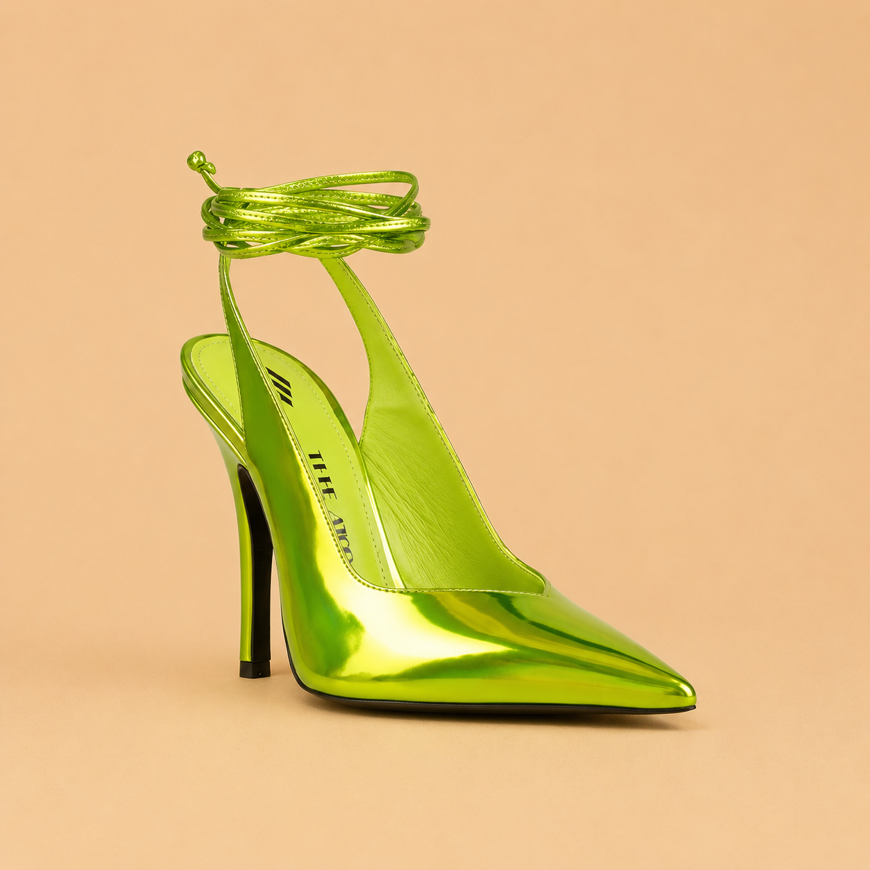 THE ATTICO Venus Holographic slingback