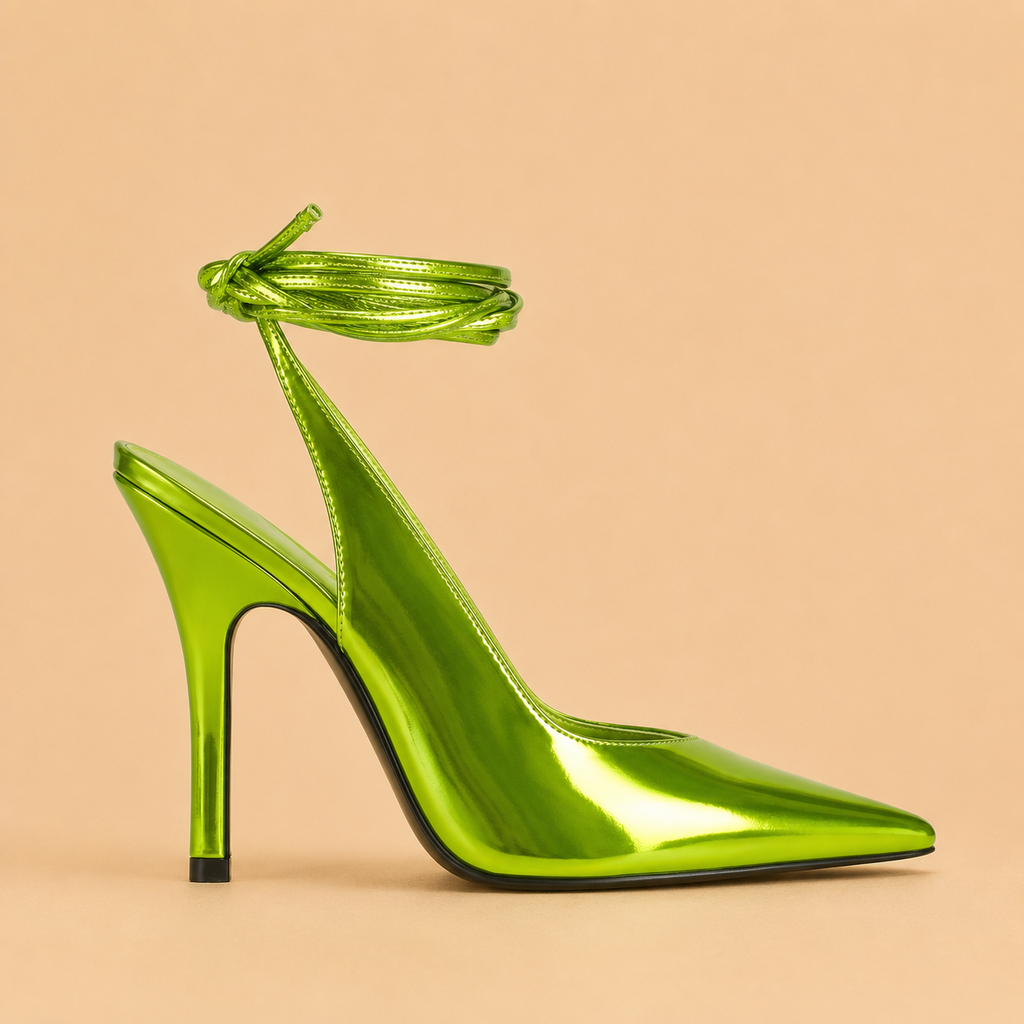 THE ATTICO Venus Holographic slingback