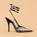 THE ATTICO Venus Chrome Slingback