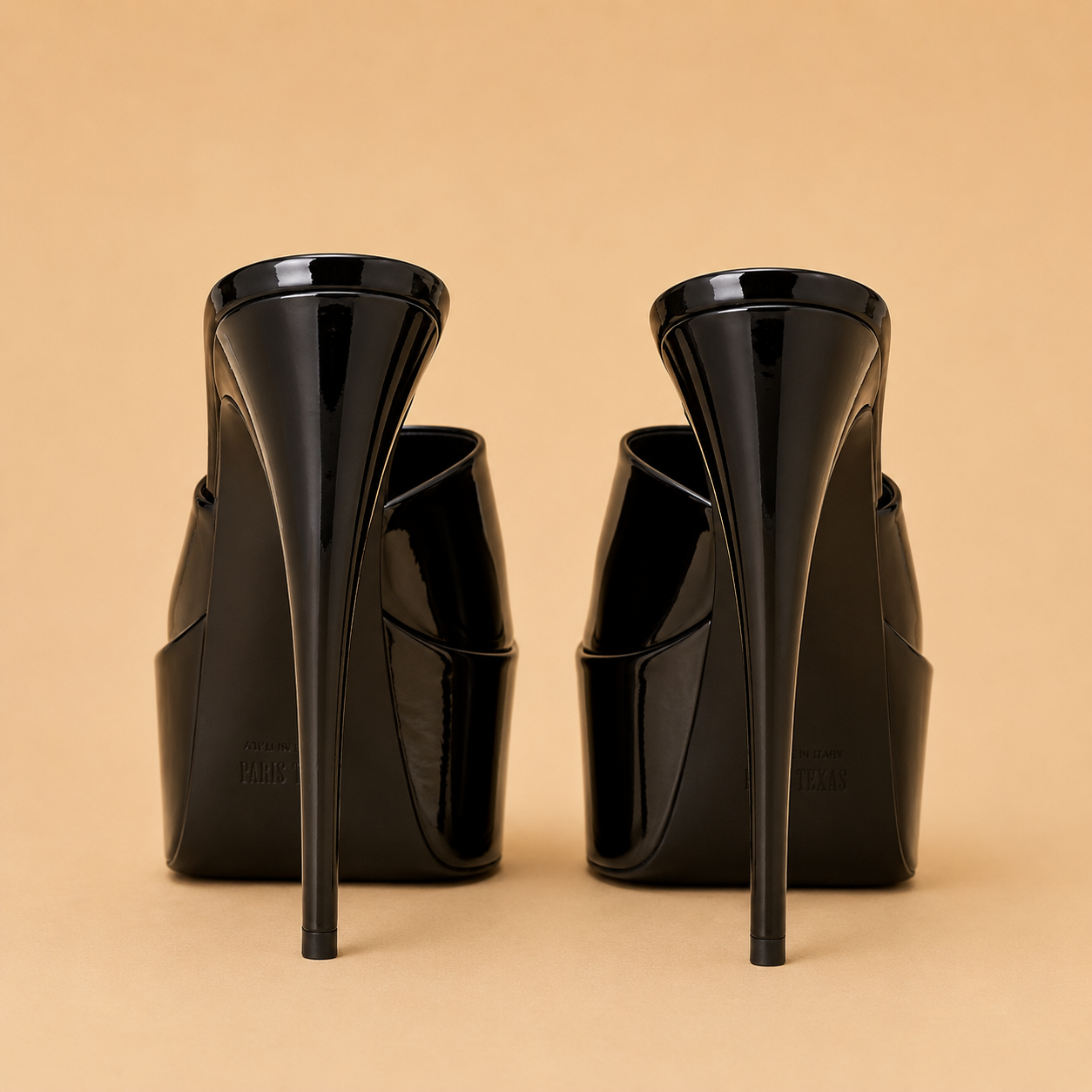 PARIS TEXAS Marina Mule Noir