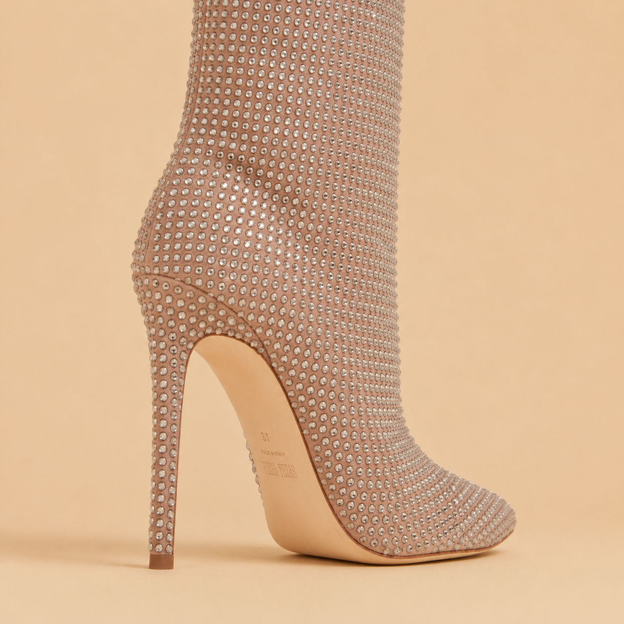 PARIS TEXAS Holly Stiletto Boots Beige