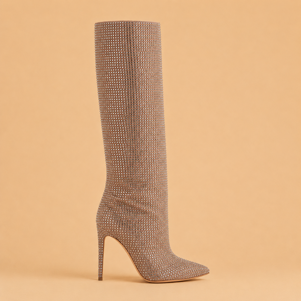 PARIS TEXAS Holly Stiletto Boots Beige