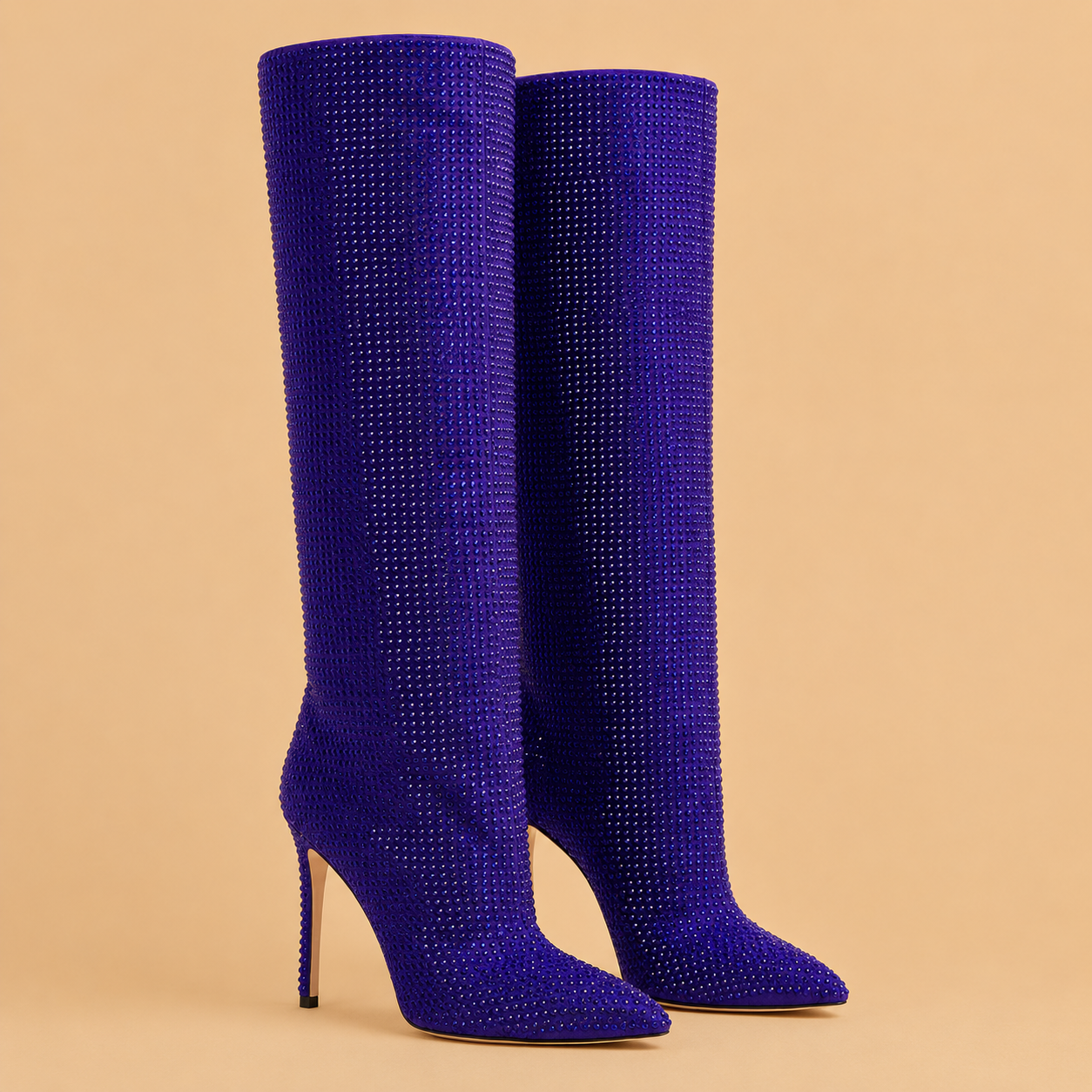 PARIS TEXAS Holly Stiletto Boots Violet