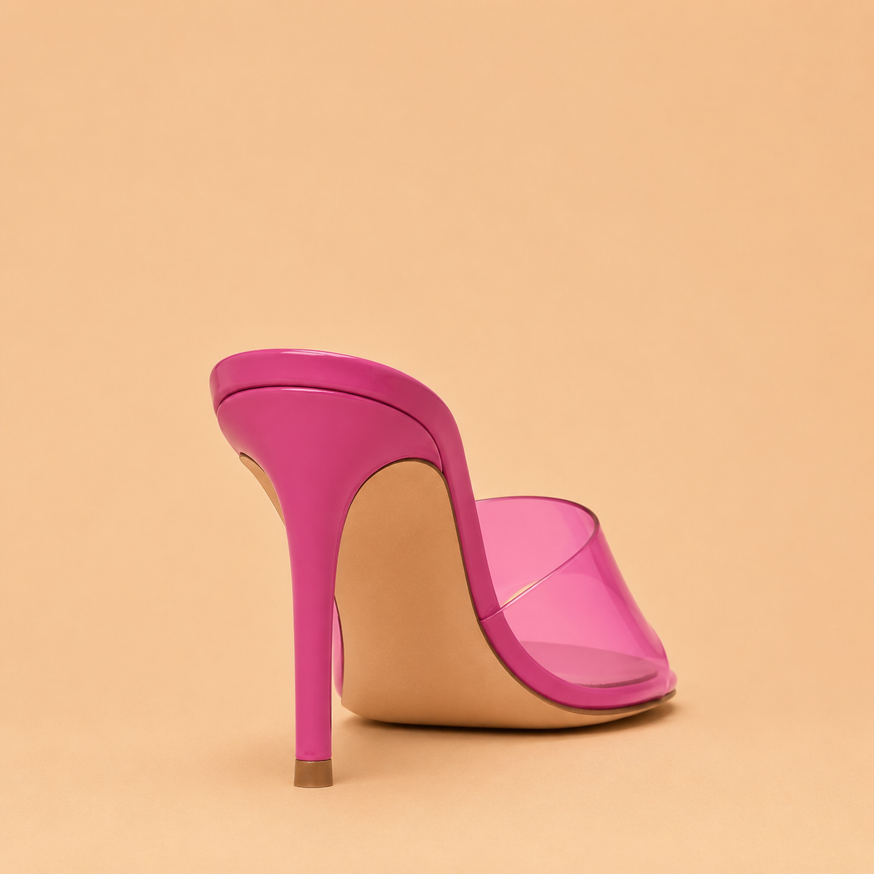 GIANVITO ROSSI Elle Glass Fuschia