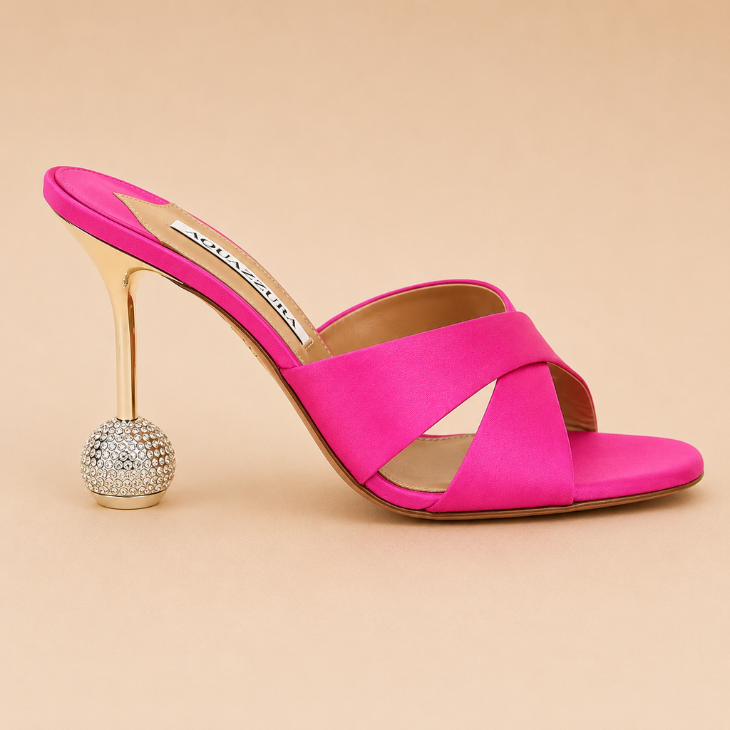 AQUAZZURA Yes Darling Mule 95 Fushia