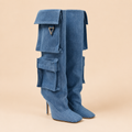 The Attico Bottes Sienna Bleu