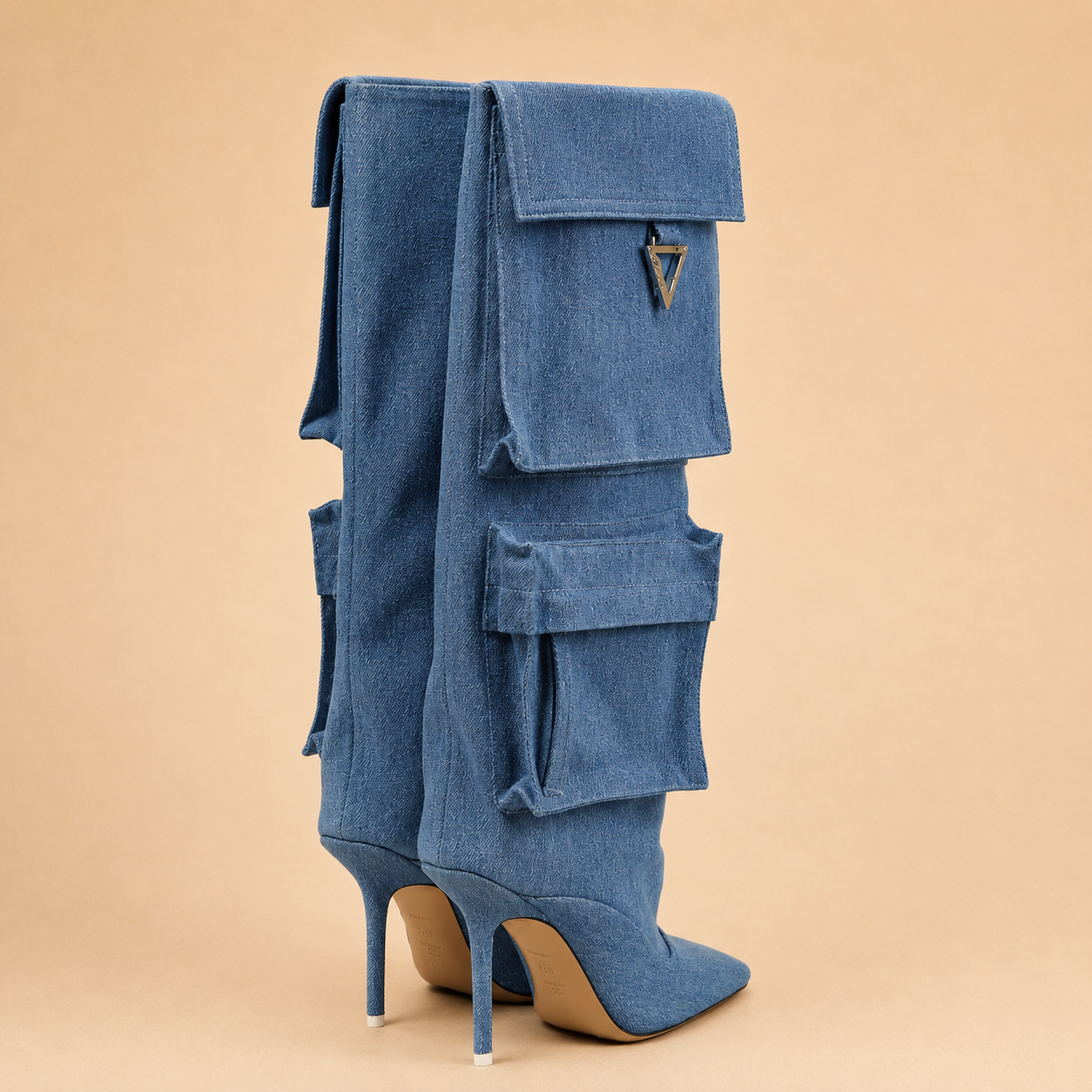 The Attico Bottes Sienna Bleu