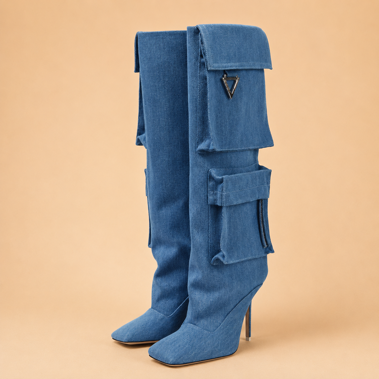 The Attico Bottes Sienna Bleu