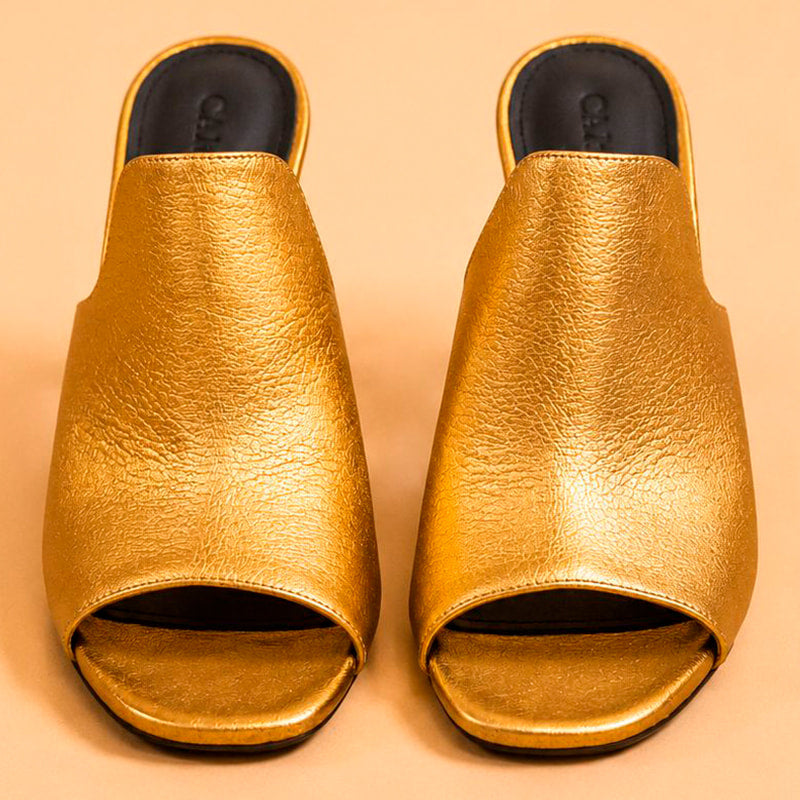 Cazabat Mules Sade - cuir - bronze - Talon : 9 cm