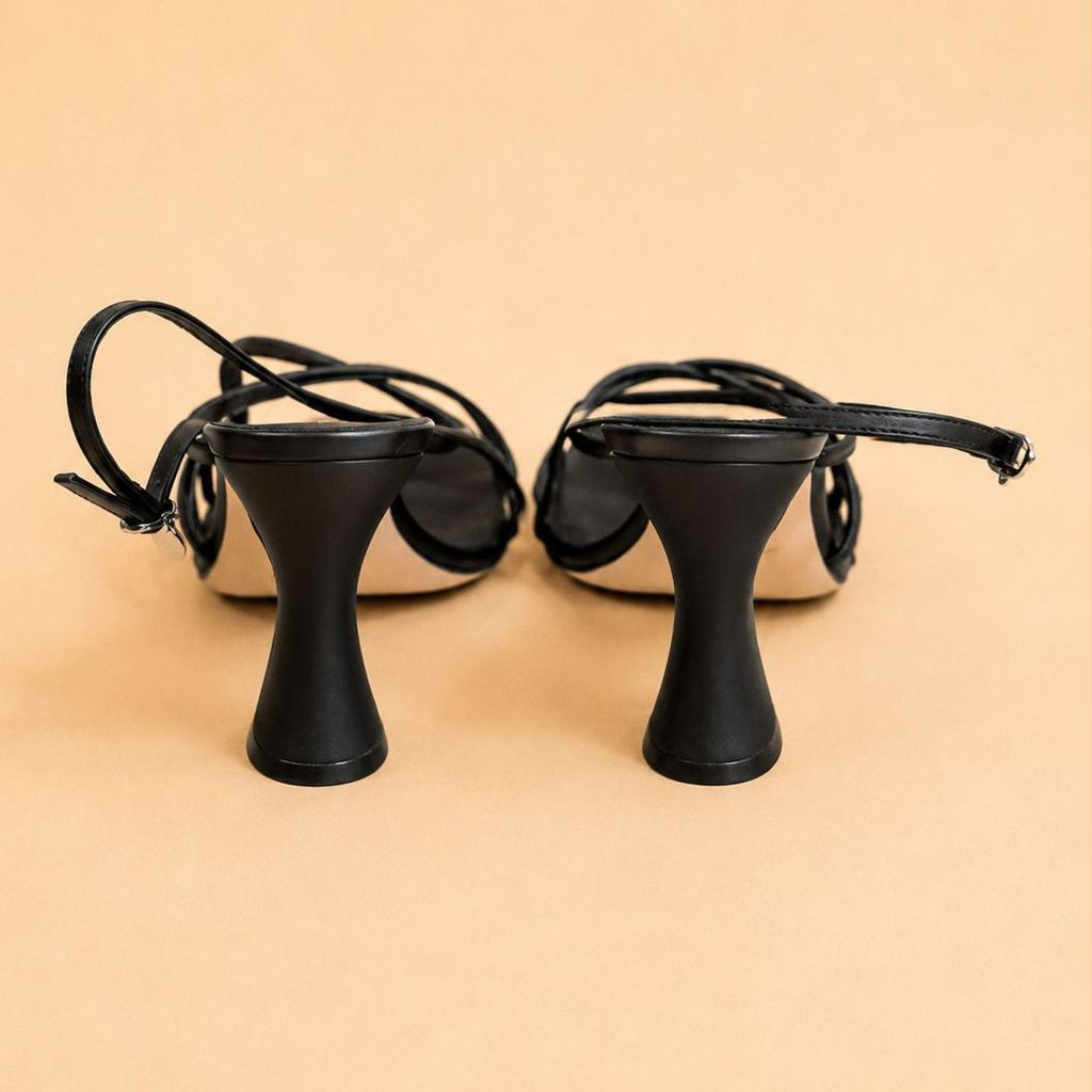 Cazabat Sandales Stella - cuir - noir - Talon : 9 cm