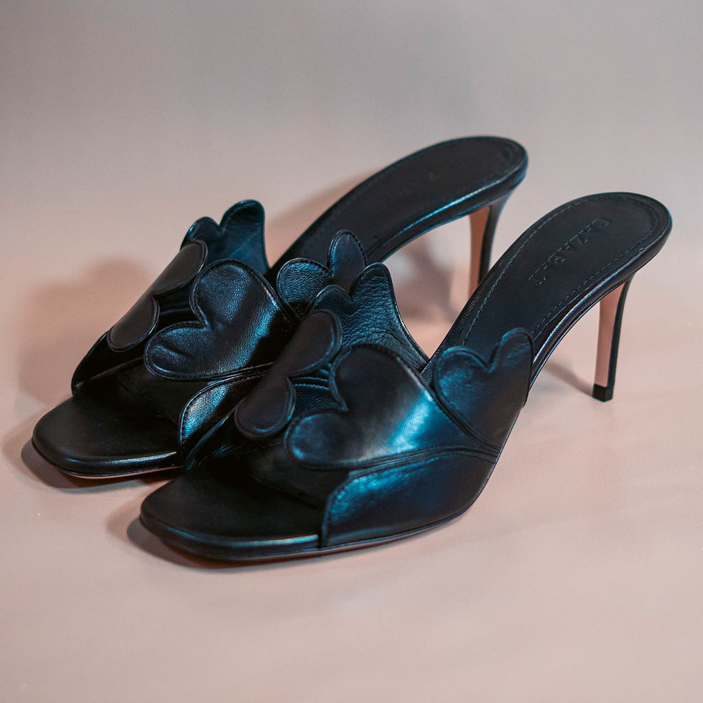 Cazabat Mules Sofia - cuir - noir - Talon : 5 cm