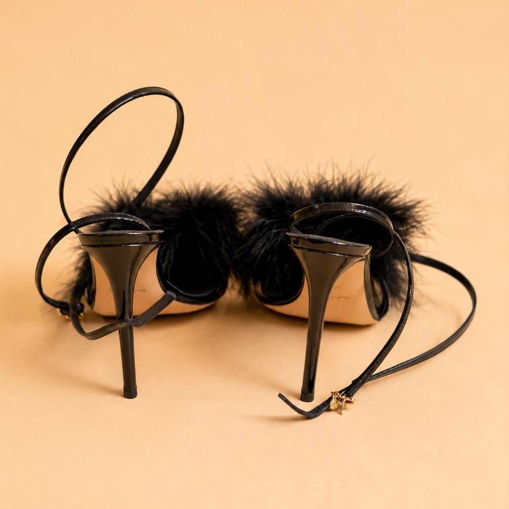 Cazabat Sandales Omyra - cuir - noir - Talon : 10.5 cm