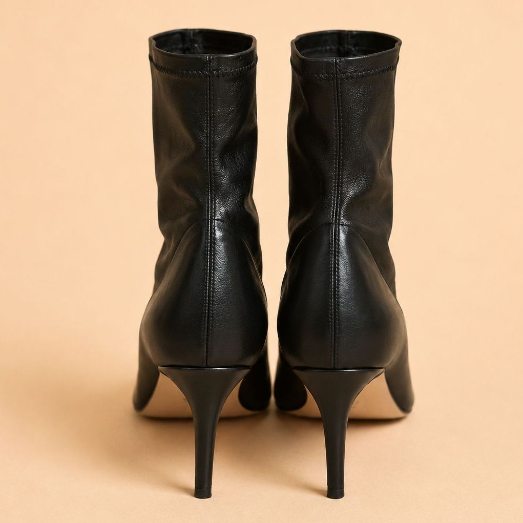 Cazabat Bottines Roma - cuir - noir - Talon : 7.5 cm